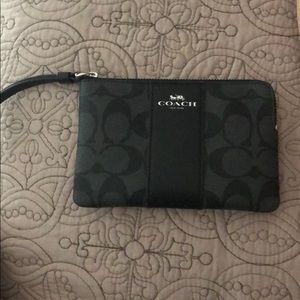 Black coach Wristlet